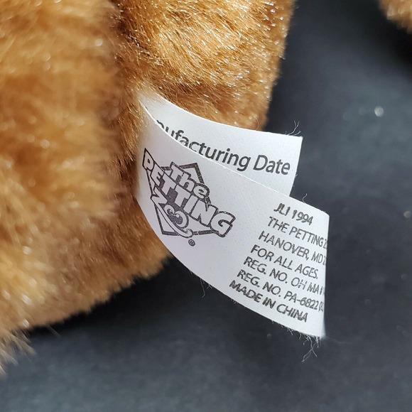 The Petting Zoo Moose Maine 17" Plush Stuffed Animal Purple Tutu Bow Brown Local - Picture 5 of 8